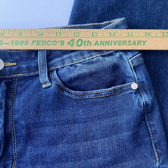 Judy Blue Boyfriend Jeans Size 9/29 Medium wash Cuffed High‎ Rise Style JB88608 - Picture 4 of 10